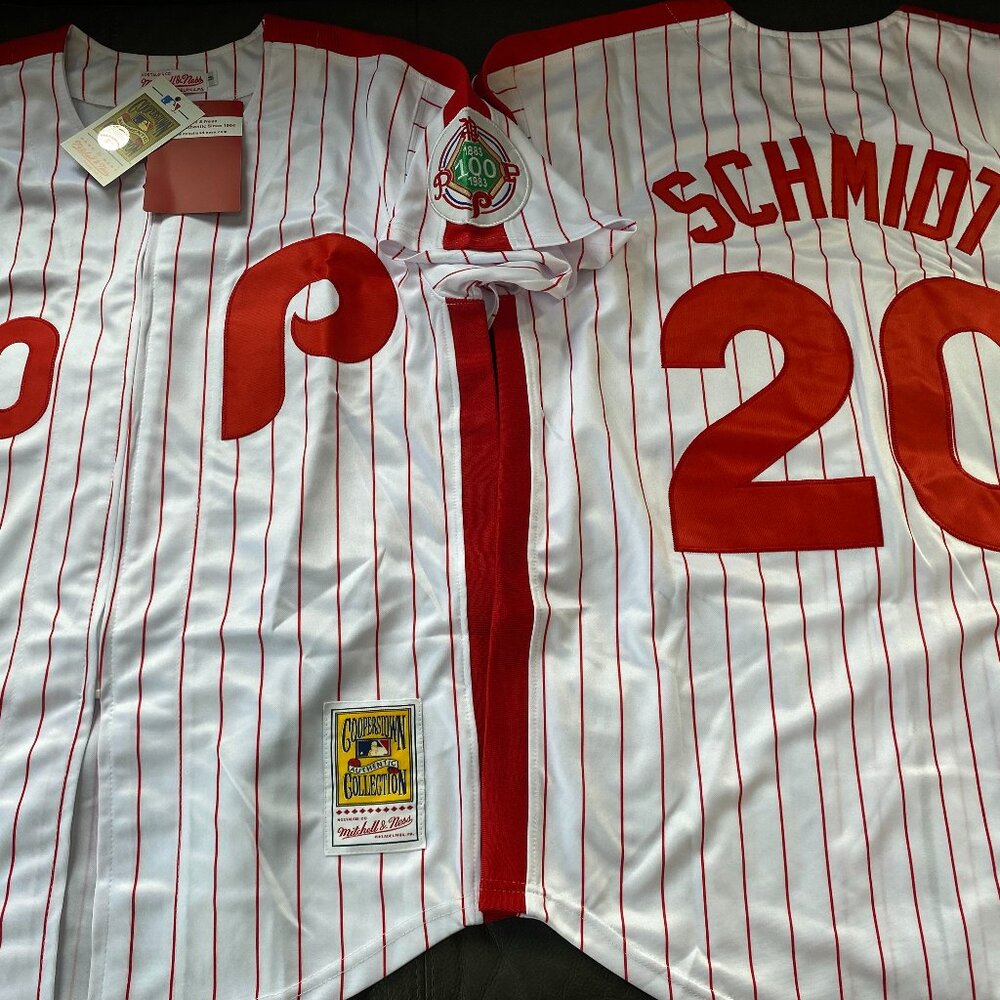 Mitchell & Ness 1983 PHILADELPHIA PHILLIES MIKE SCHMIDT JERSEY Sz M,L,XL,2XL New